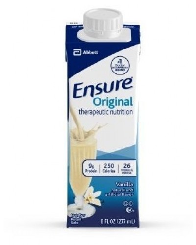 Oral Supplement Ensure® Vanilla Flavor Ready to Use 8 oz. Container Carton 24/cs