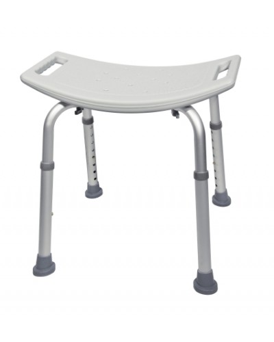 Bath Bench McKesson Fixed Handle Aluminum Frame Without Backrest 15-1/2 to 19-1/2 Inch Height