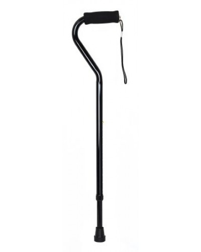 Offset Cane McKesson Aluminum 30 to 39 Inch Height Black