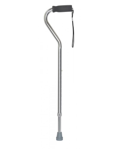 Offset Cane McKesson Aluminum 30 to 39 Inch Height Silver