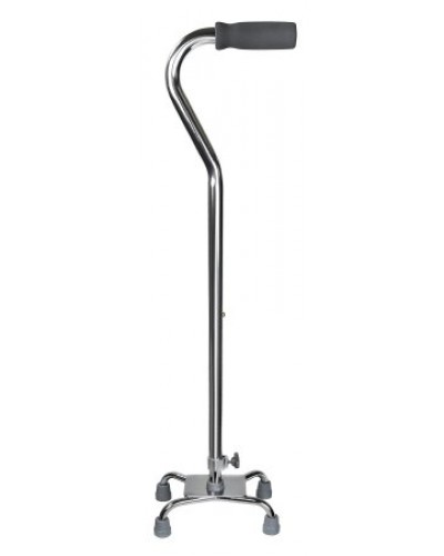 Small Base Quad Cane McKesson Steel 30 to 39 Inch Height Chrome