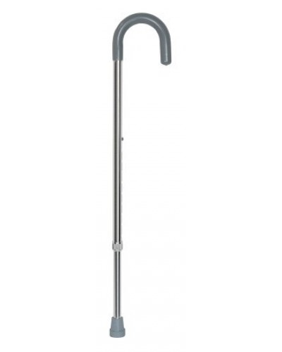 Round Handle Cane McKesson Aluminum 29-3/4 to 38-3/4 Inch Height Chrome