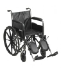 Wheelchair McKesson Dual Axle Composite Wheel Black Upholstery 18 Inch Seat Width 300 lbs. Weight Capacity