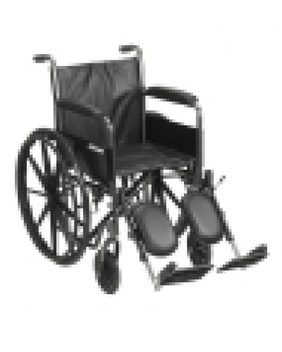 Wheelchair McKesson Dual Axle Composite Wheel Black Upholstery 18 Inch Seat Width 300 lbs. Weight Capacity