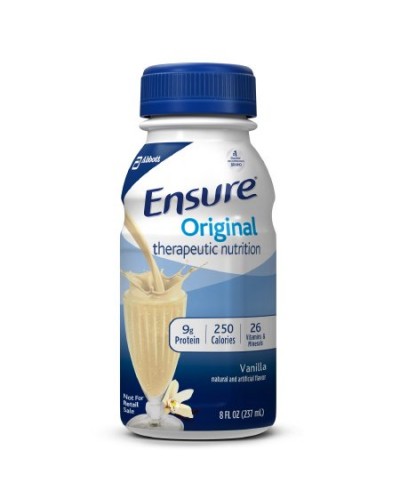 Oral Supplement Ensure® Original Vanilla Flavor Ready to Use 8 oz. Container Bottle 24/cs