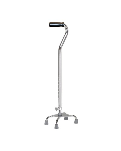 Small Base Quad Cane drive™ Aluminum 30 to 39 Inch Height Chrome