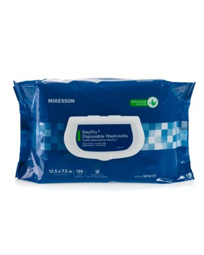 Personal Wipe StayDry® Soft Pack Aloe / Vitamin E Scented 100 Count 6/cs