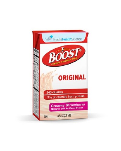 Oral Supplement Boost® Creamy Strawberry Flavor Ready to Use 8 oz. Container Carton 27/cs